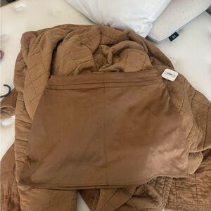Altar’d State Brown Faux Suede Mini Skirt